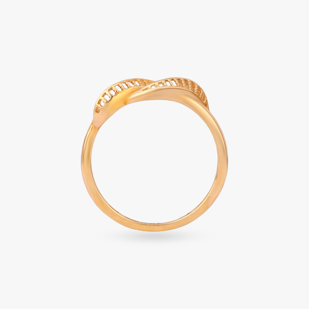 Intertwined Flow Gold Ring,,hi-res image number null
