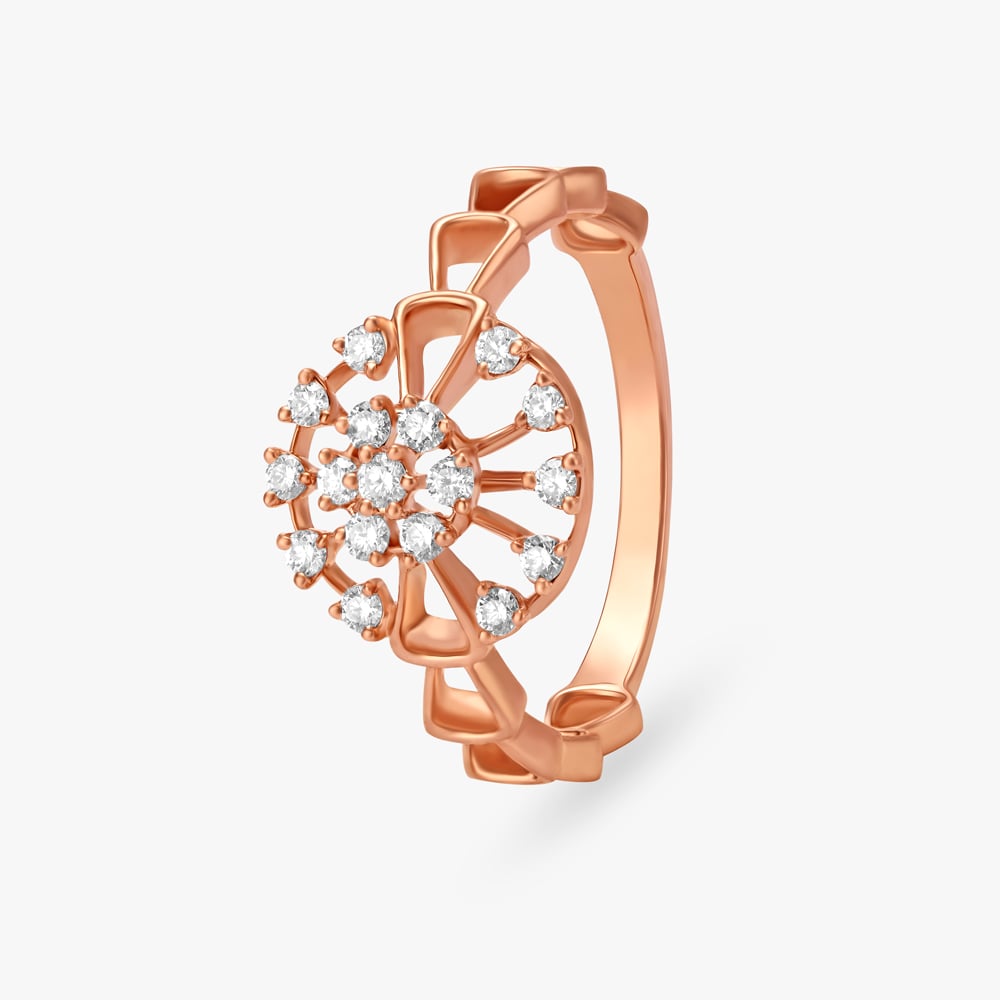 Brilliant Flower Diamond Ring,,hi-res image number null