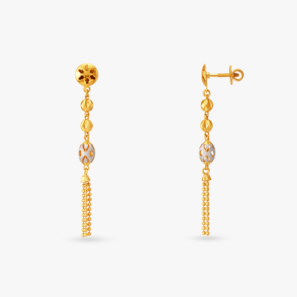 Glint Gleam Gold Drop Earrings,,hi-res image number null