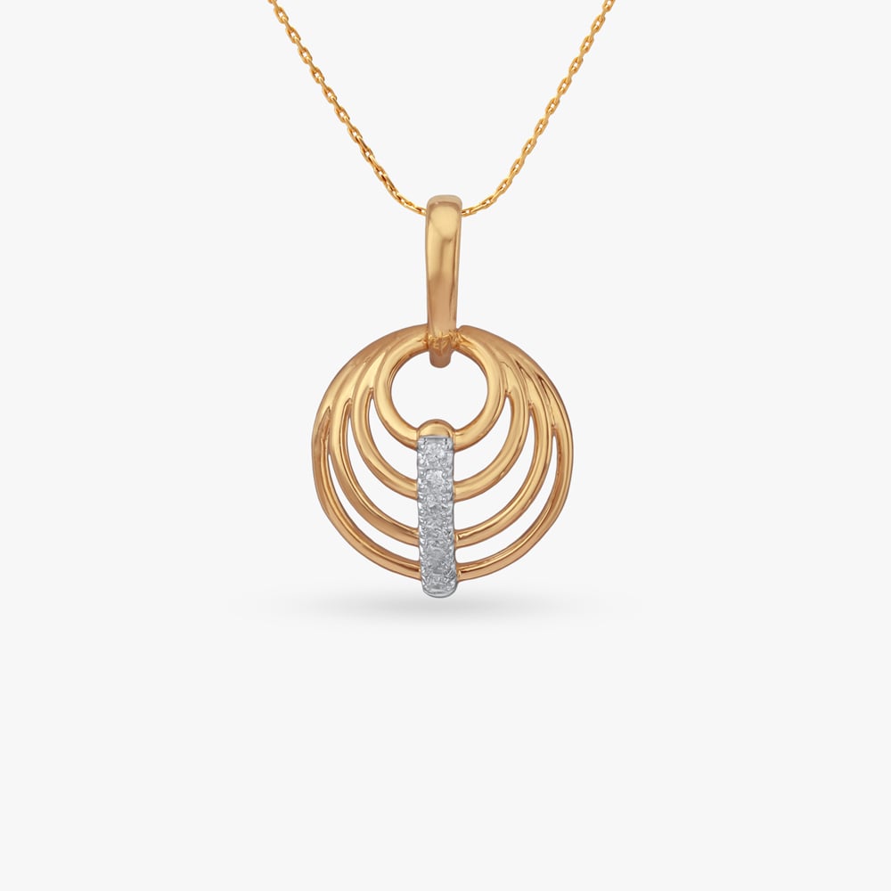 

Rhythm Curve Diamond Pendant