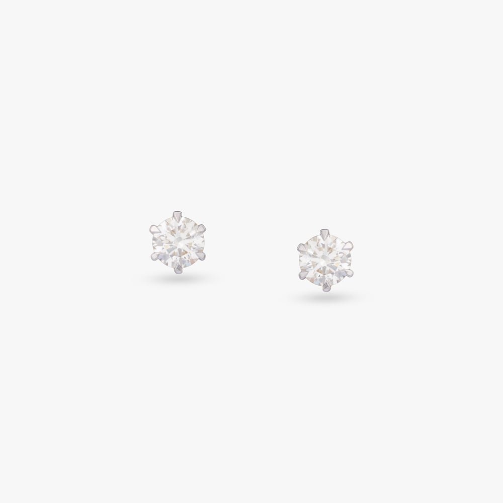 

Auric Shine Solitaire Stud Earrings