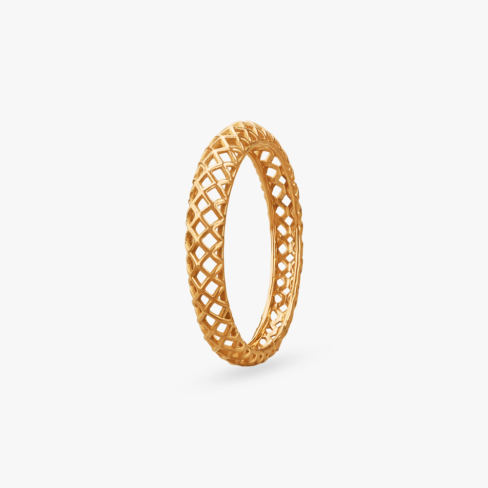 Mesh Rhythm Gold Ring,,hi-res image number null