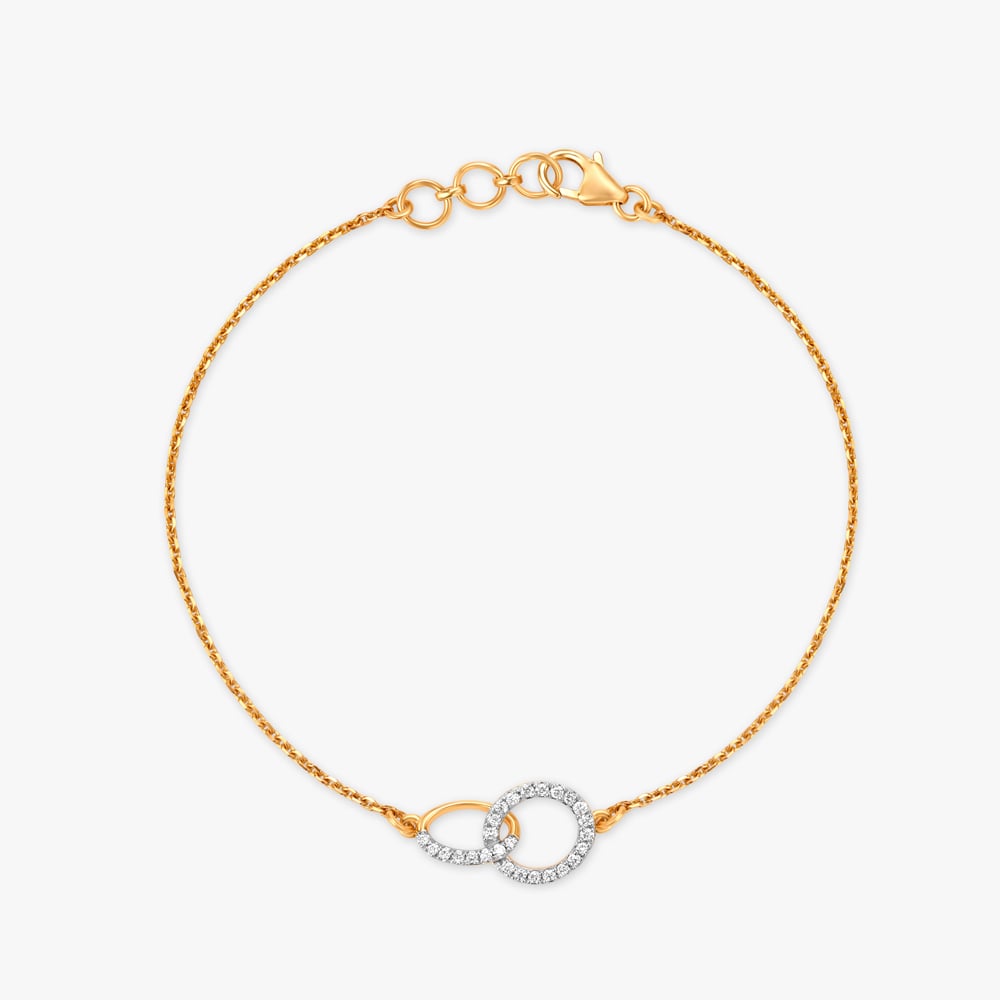Intertwined Loop Diamond Bracelet