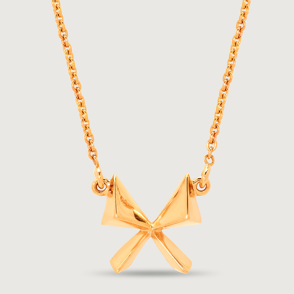 Mystic Butterfly 14KT Gold Necklace,,hi-res image number null