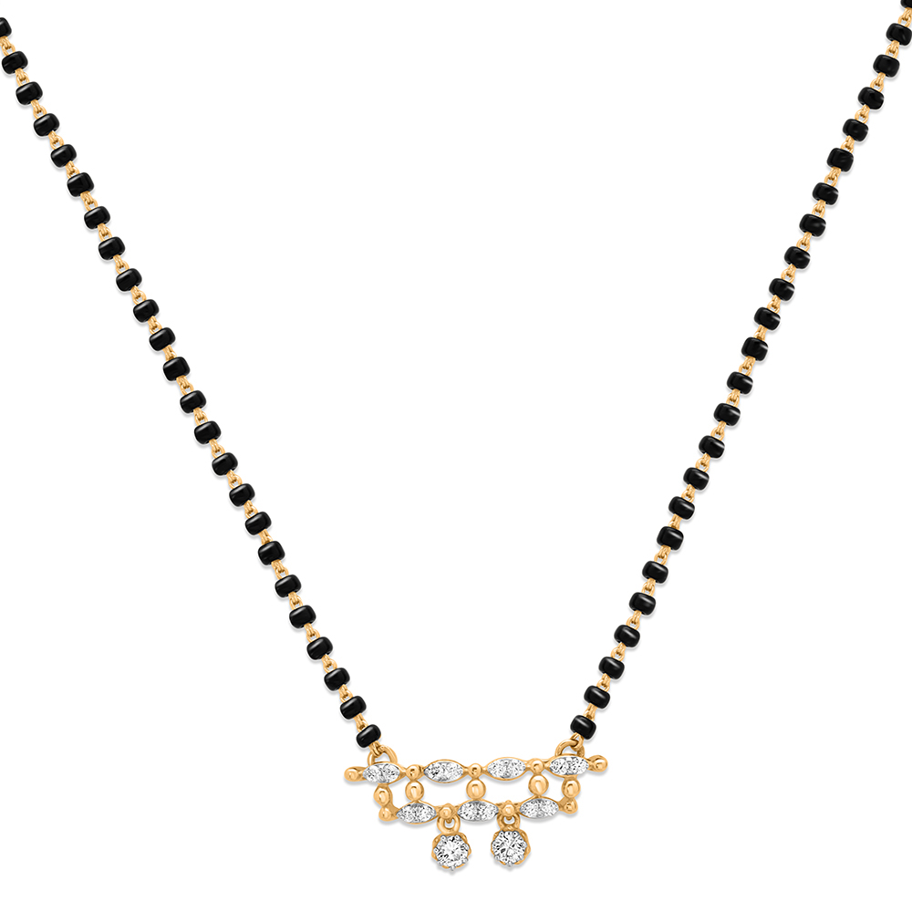 14KT Breath-taking Diamond Mangalsutra,,hi-res image number null