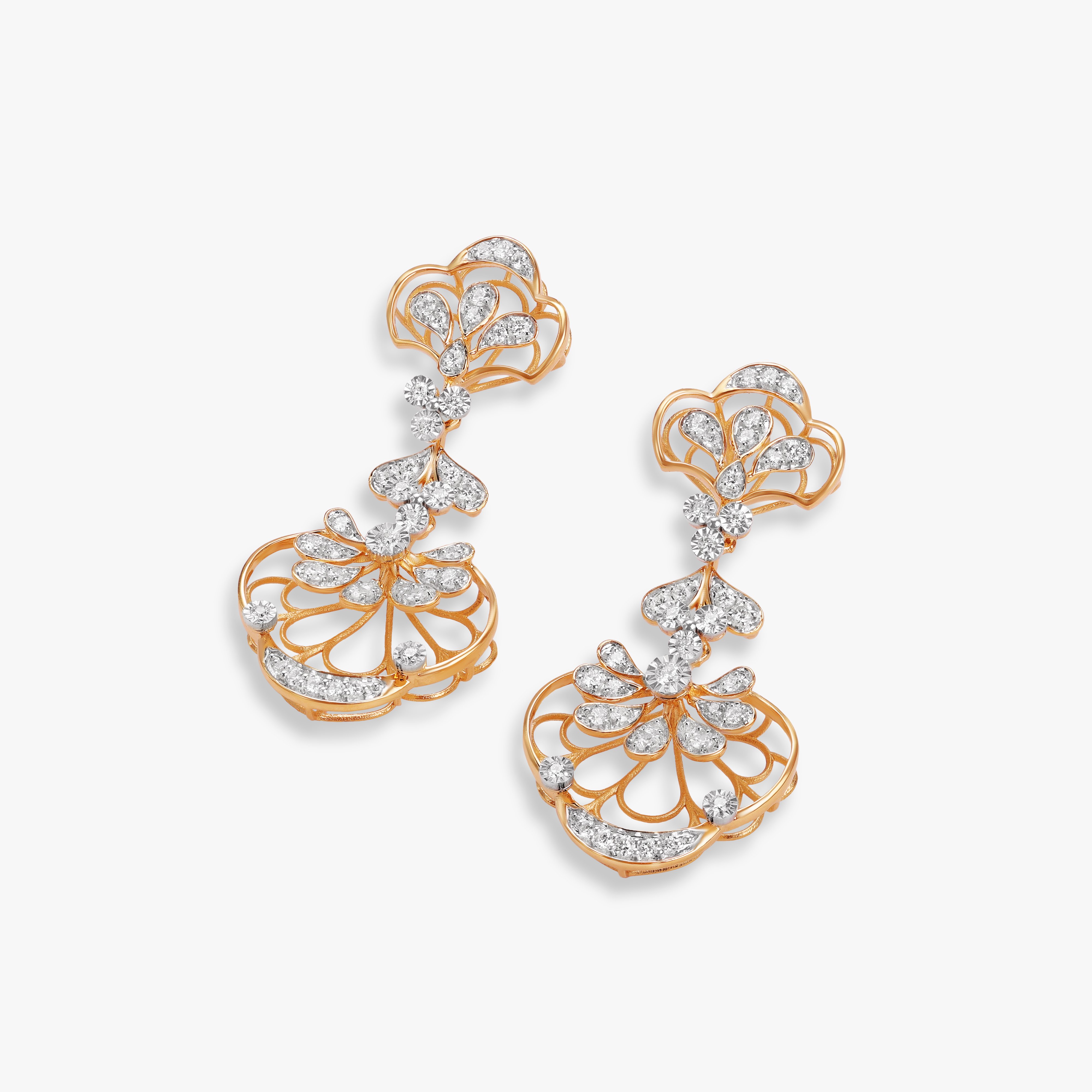 Gilded Whisper Diamond Necklace Set,,hi-res image number null