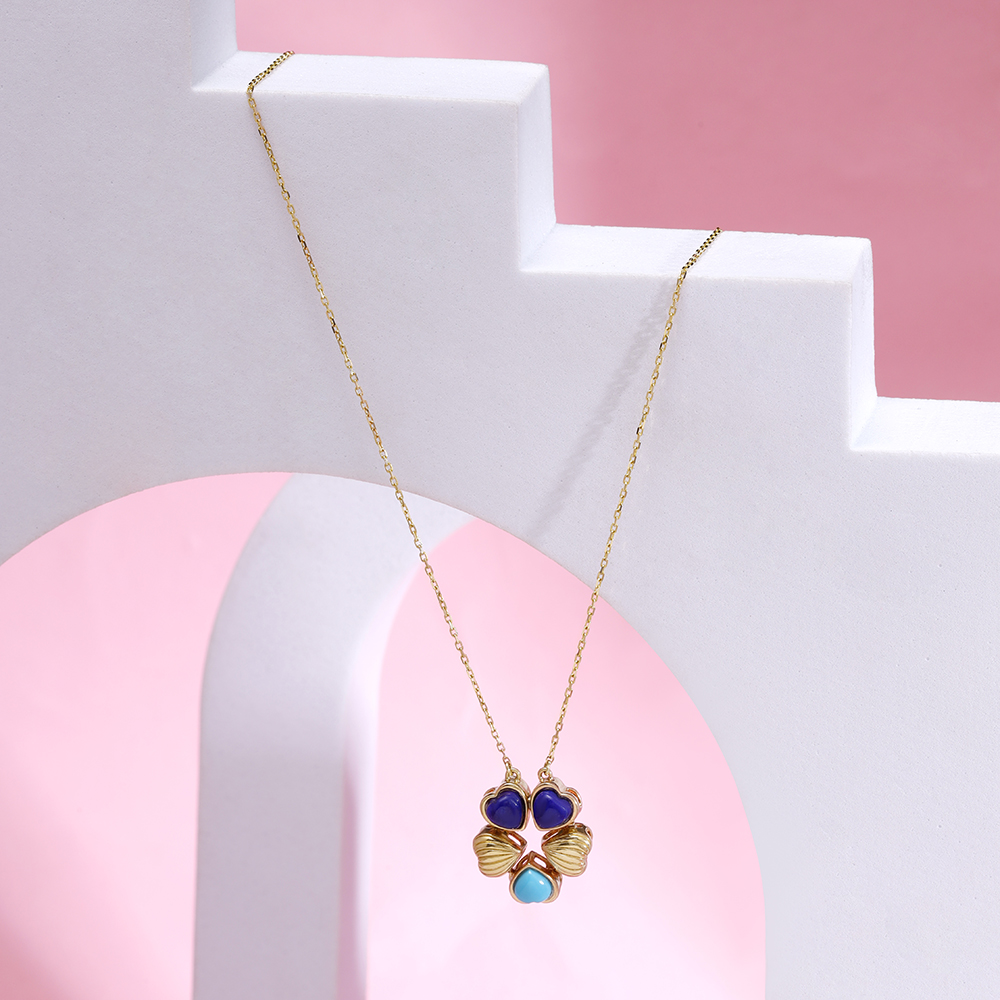 Articulated Happy Heartfelt Diamond Necklace - Baroque Rocks