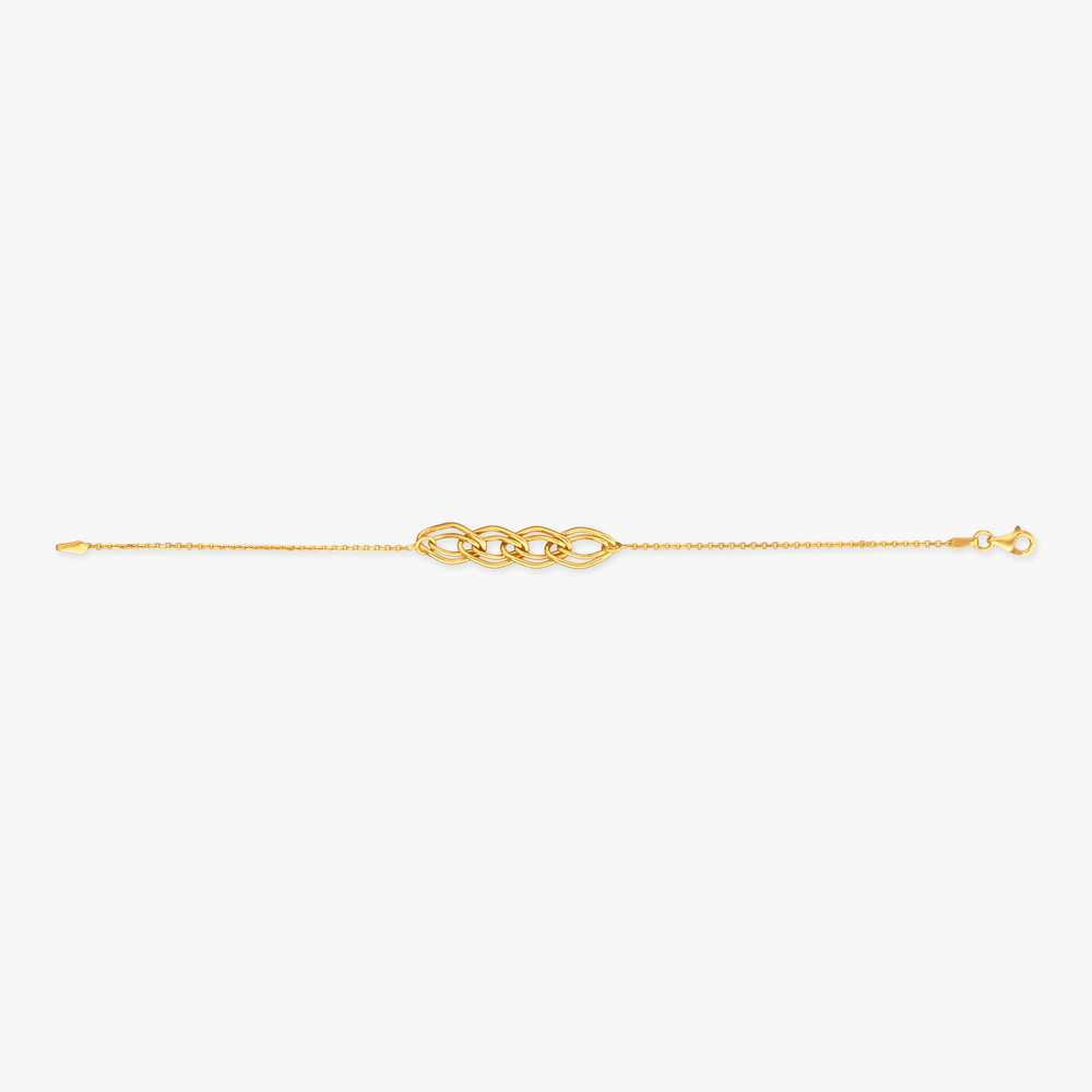 Infinity Weave Gold Bracelet,,hi-res image number null