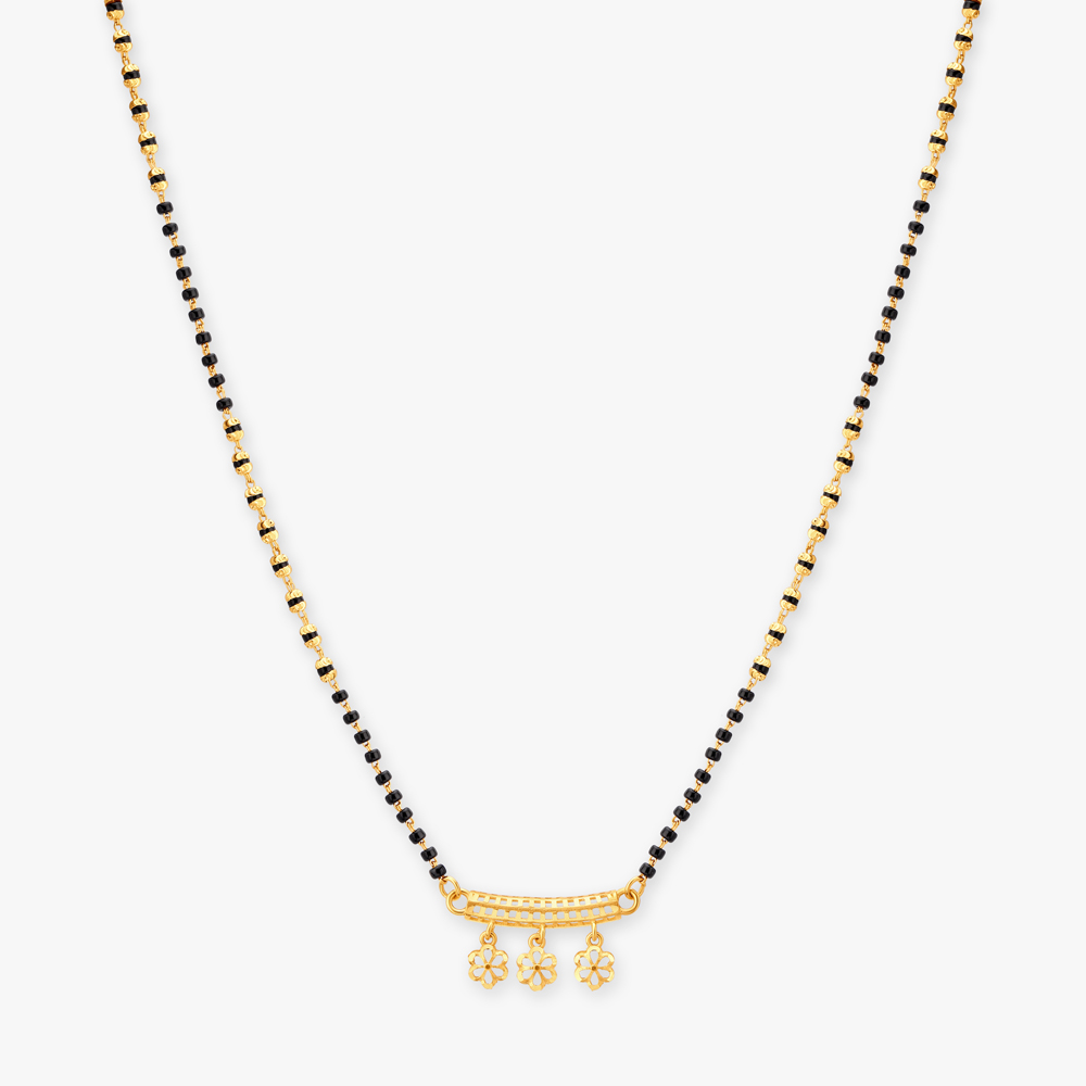 Floral Gold Mangalsutra,,hi-res image number null