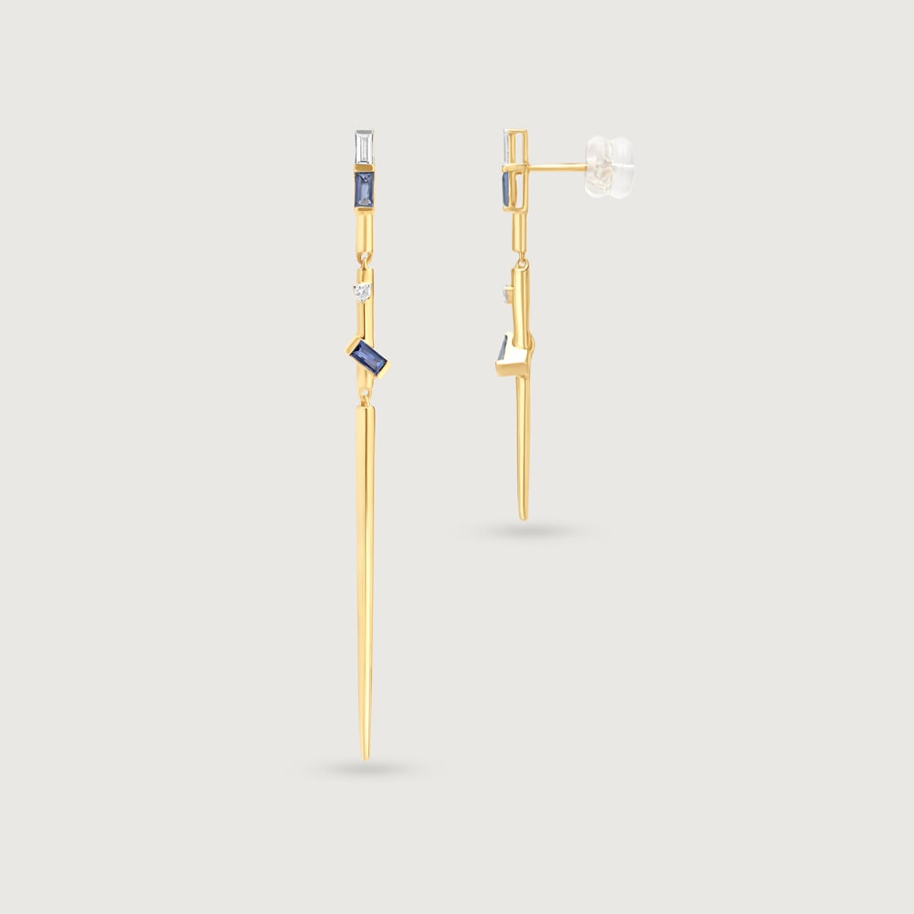 Starry Night Splendour 14KT Lolite Drop Earrings,,hi-res image number null