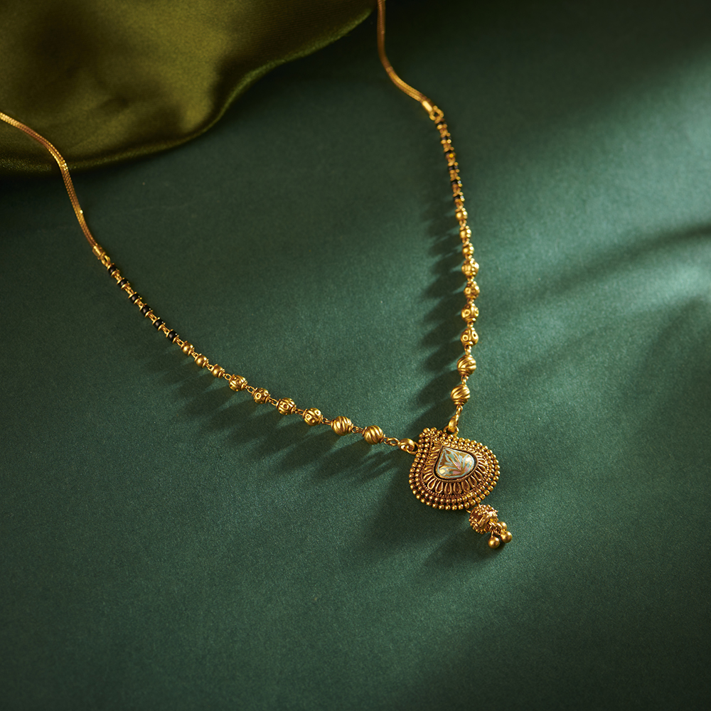 Precious Leafy Mangalsutra,,hi-res image number null