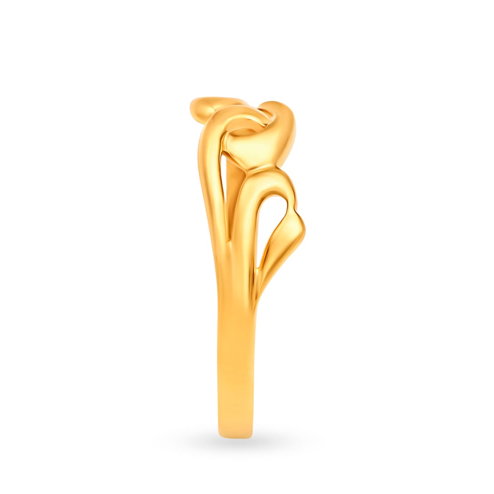 Infinity Twist Gold Finger Ring,,hi-res image number null