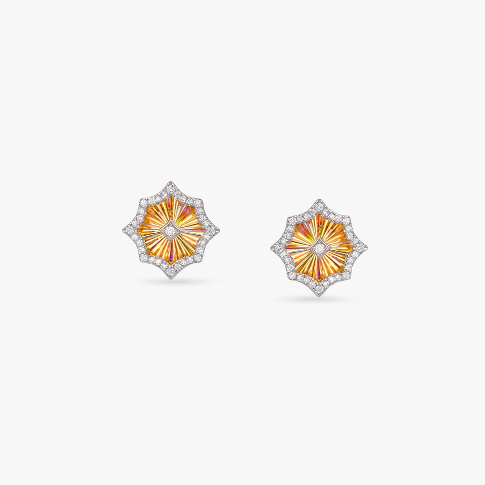 Celestial Prism Diamond Stud Earrings,,hi-res image number null