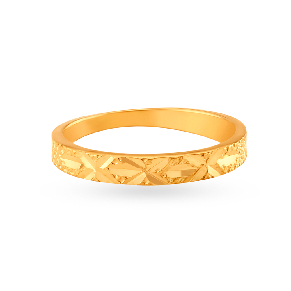 Brilliant Lattice 22 Karat Gold Ring,,hi-res image number null