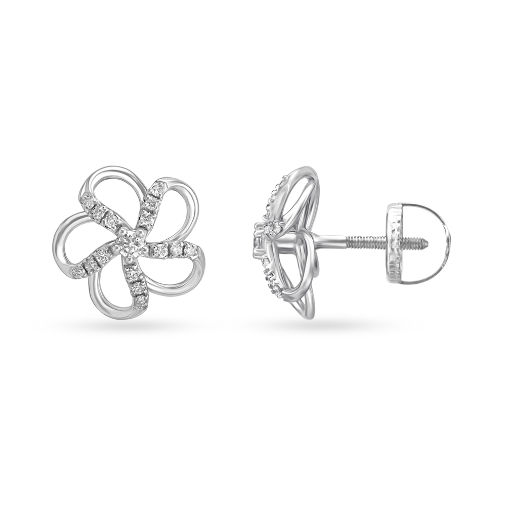 Petite Sofia Earring Gold White