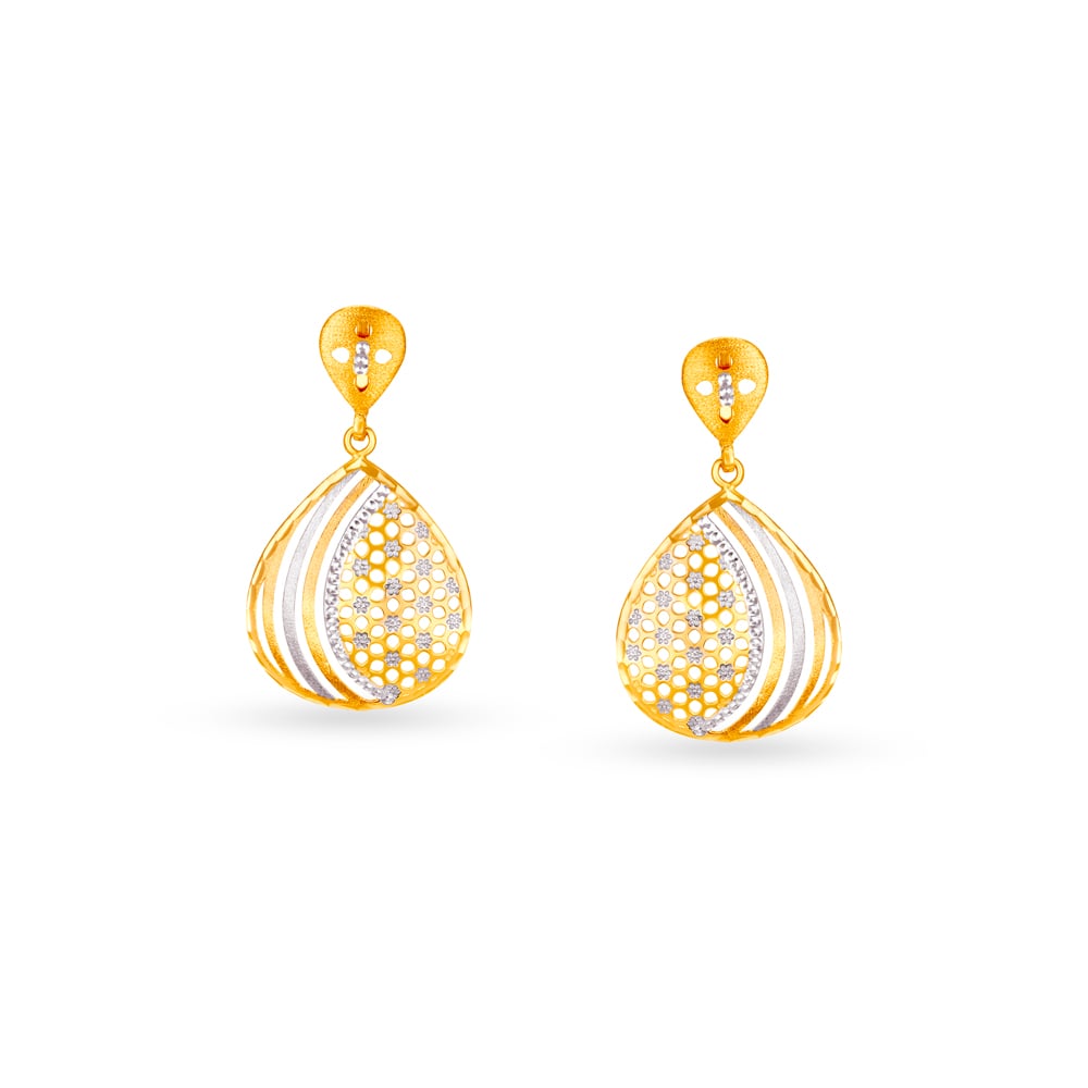 Teardrop Gold Necklace Set,,hi-res image number null