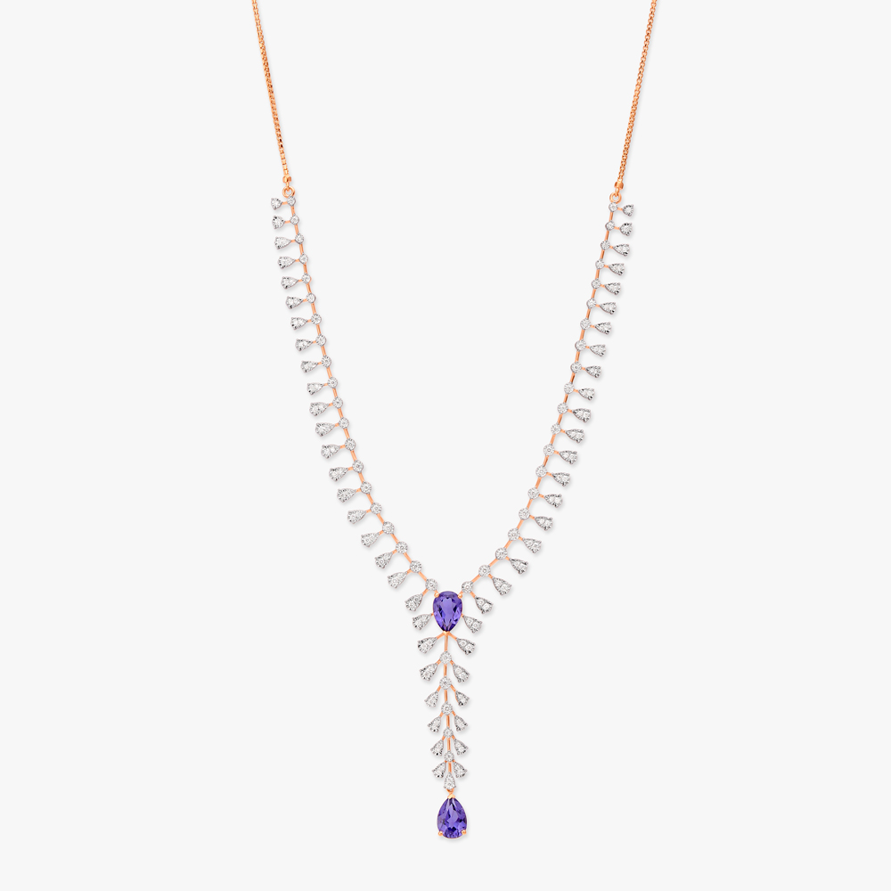 Exquisite Raindrop Diamond Necklace Set,,hi-res image number null