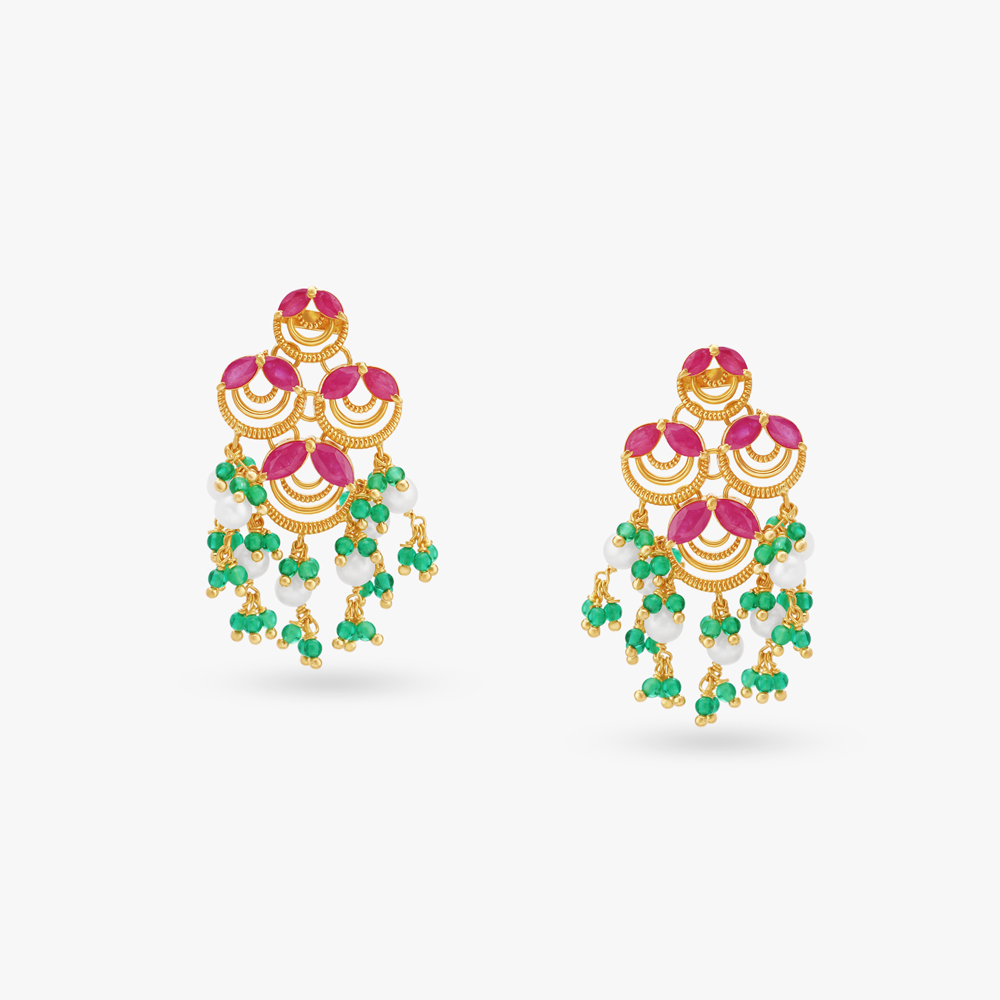 Royal Elegance Gold Necklace Set,,hi-res image number null