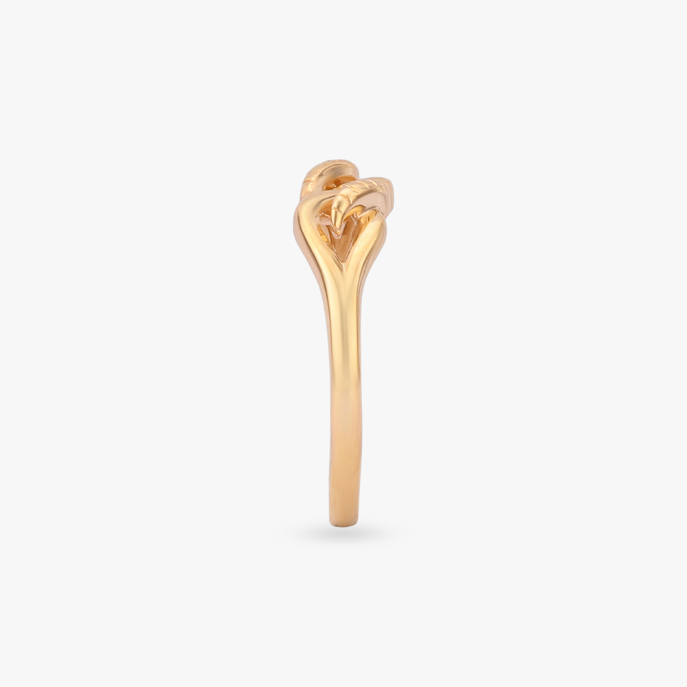 Linked Curve Gold Ring,,hi-res image number null