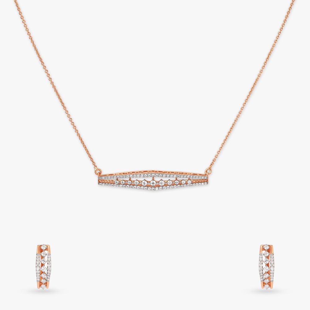 Stunning Contemporary Diamond Necklace Set,,hi-res image number null