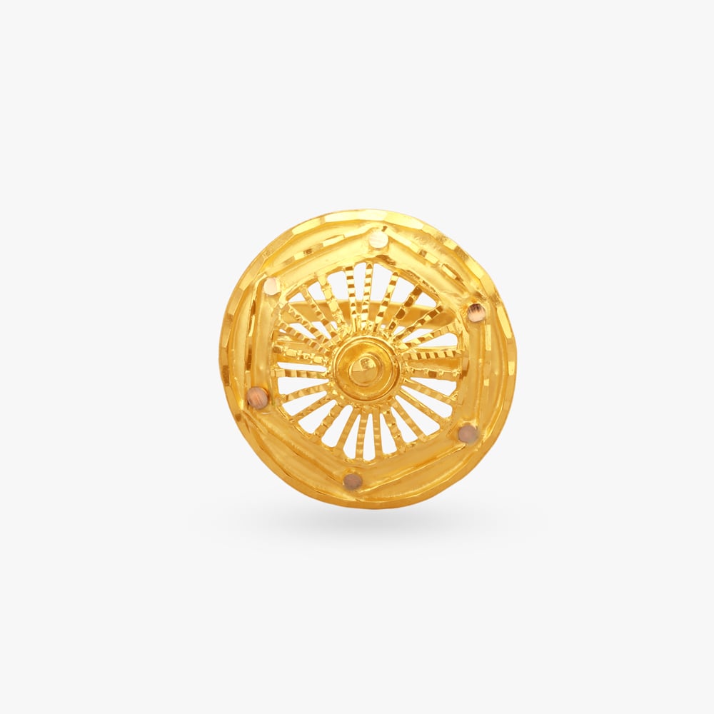Sunburst Splendor Gold Finger Ring,,hi-res image number null