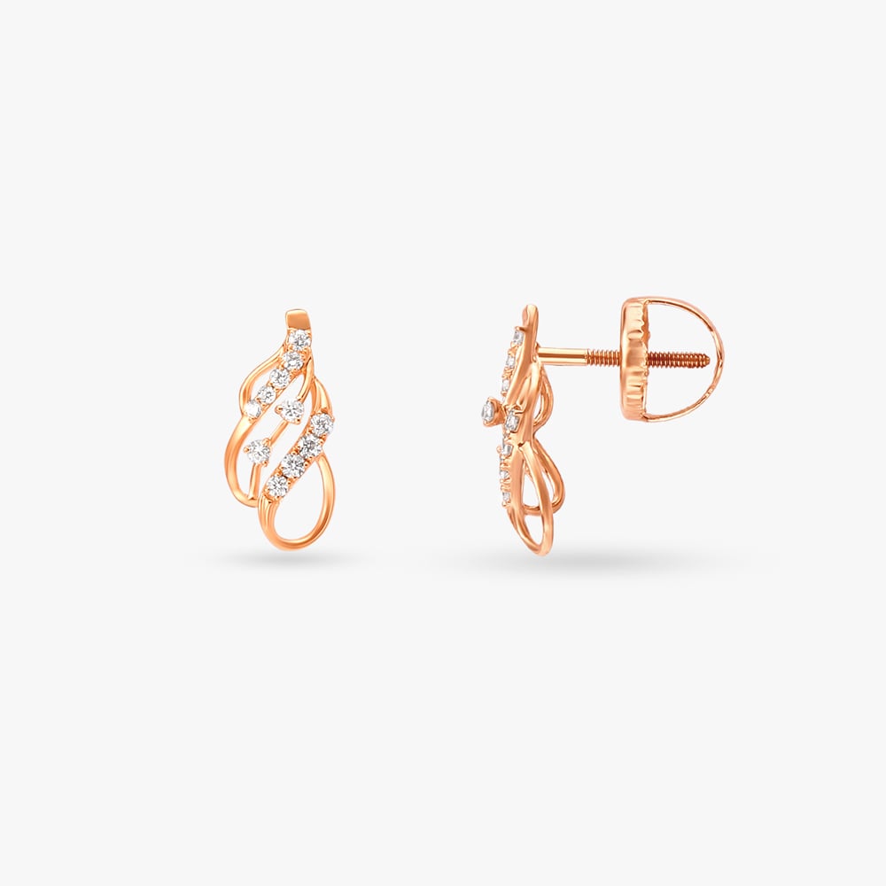 Graceful Allure Diamond Stud Earrings,,hi-res image number null