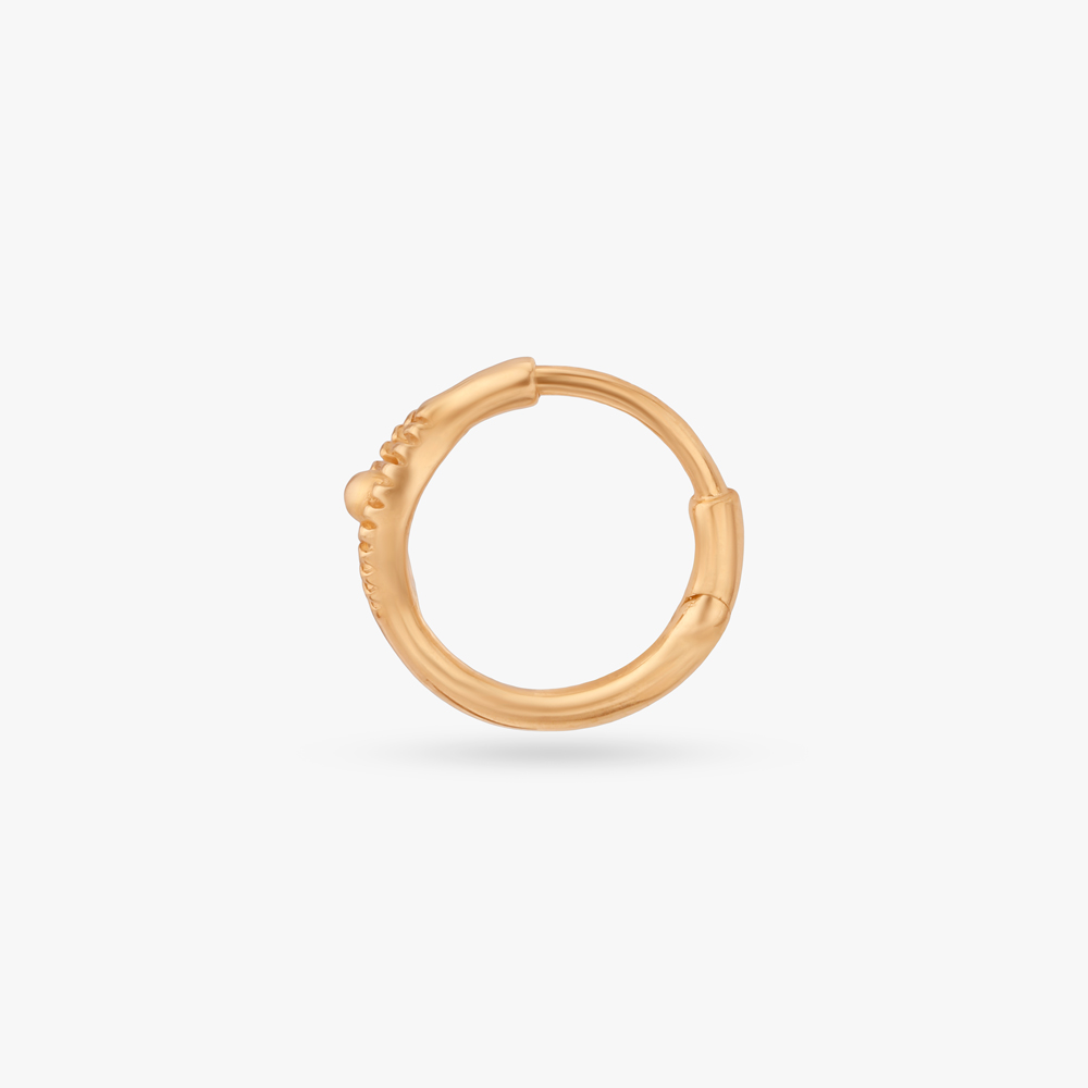Amber Gleam Gold Nose Pin,,hi-res image number null