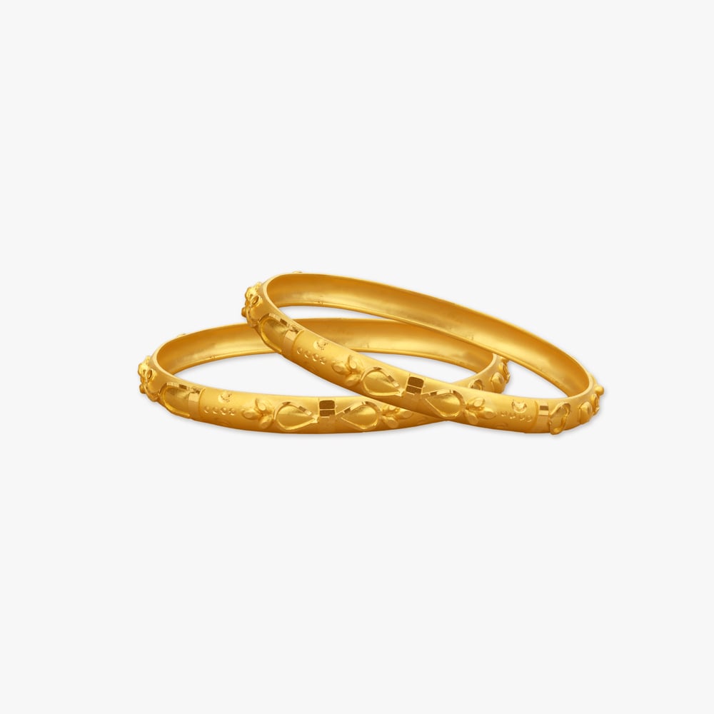 

Petal Play Gold Bangles for Kids