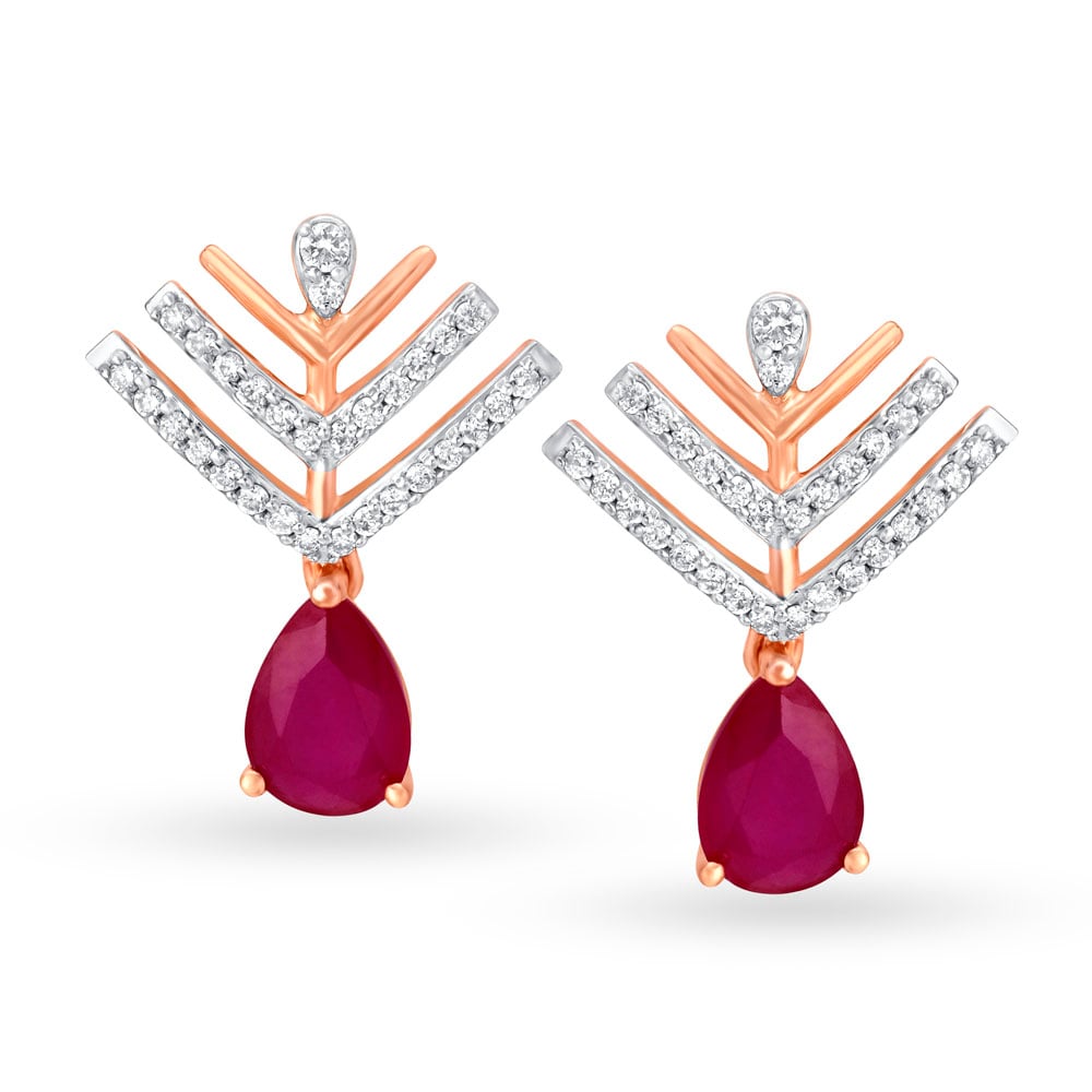 Traditional Rose Gold and Diamond Necklace Set,,hi-res image number null