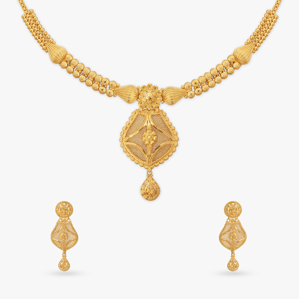

Regal Gold Necklace Set