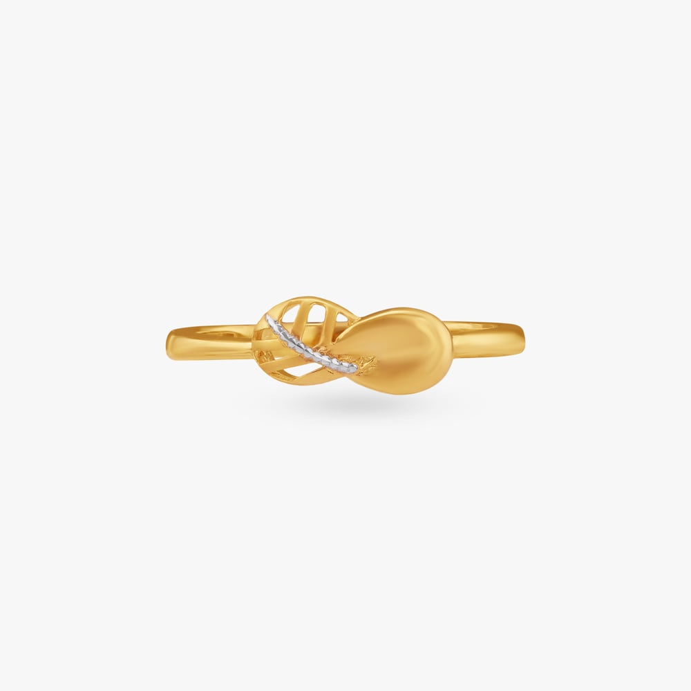 Entwine Charm Gold Ring,,hi-res image number null
