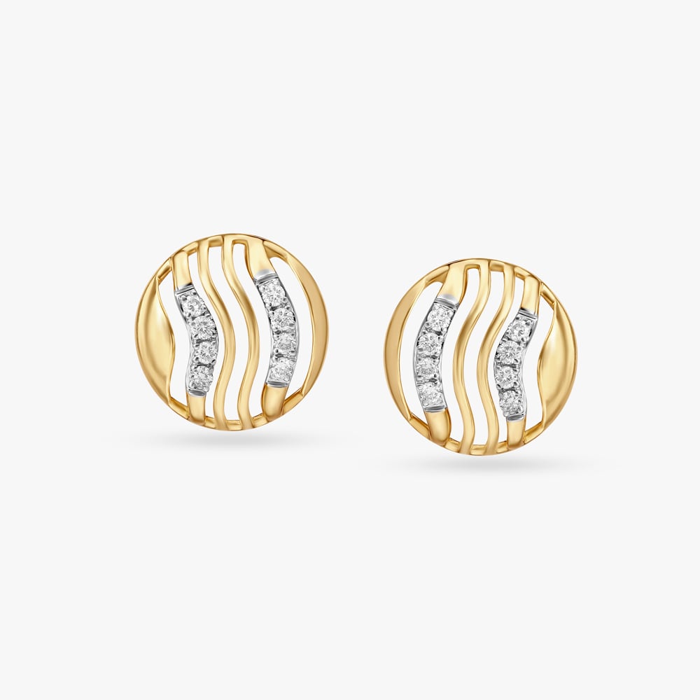 Celestial Orbit Diamond Stud Earrings,,hi-res image number null