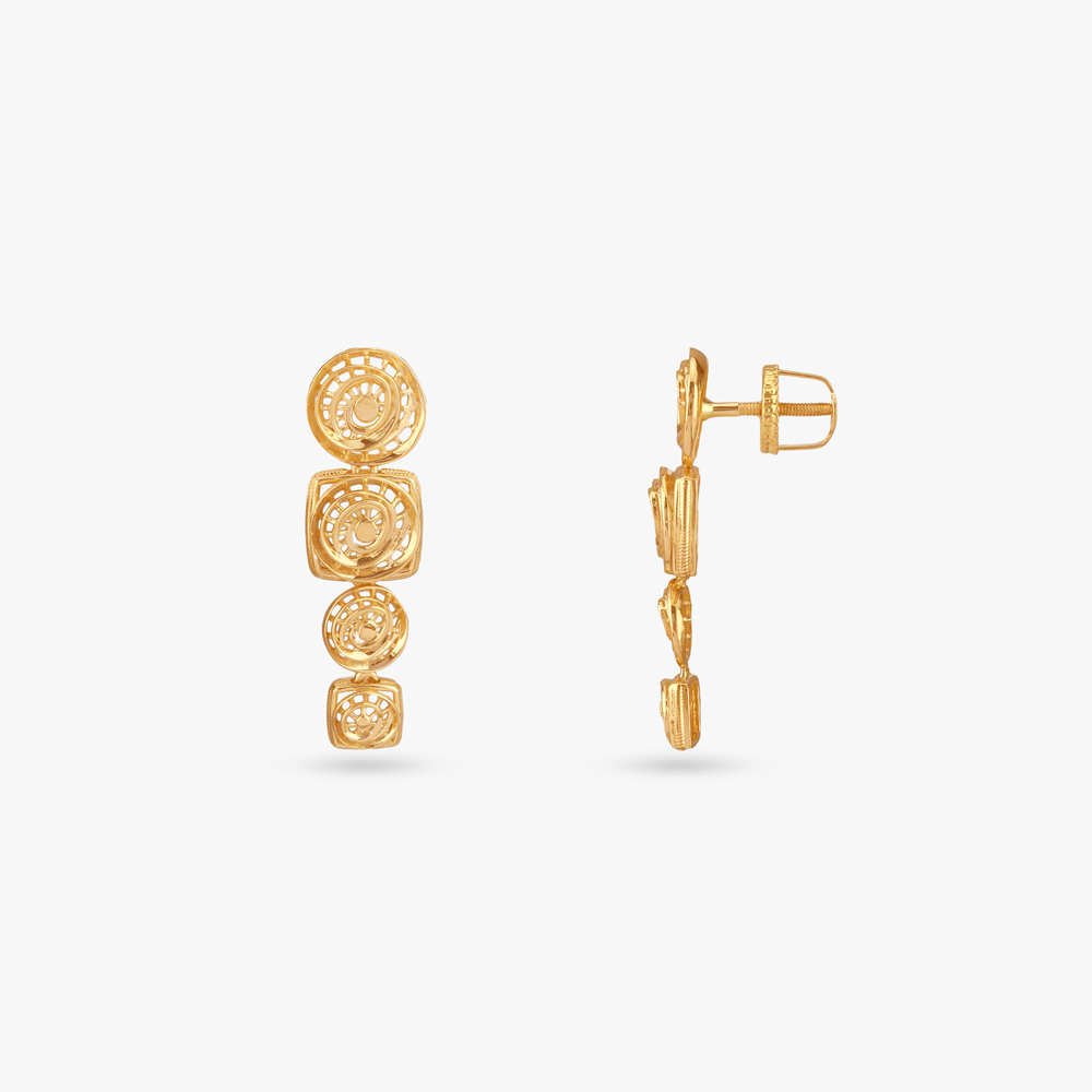 Spiral Cluster Gold Necklace Set,,hi-res image number null