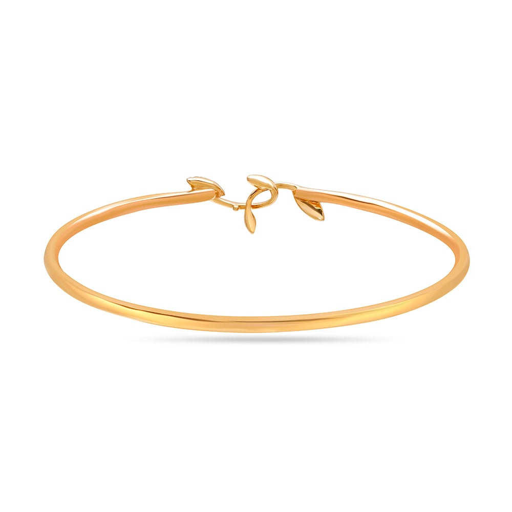 14KT Yellow Gold Functional Flair Diamond Bangle,,hi-res image number null