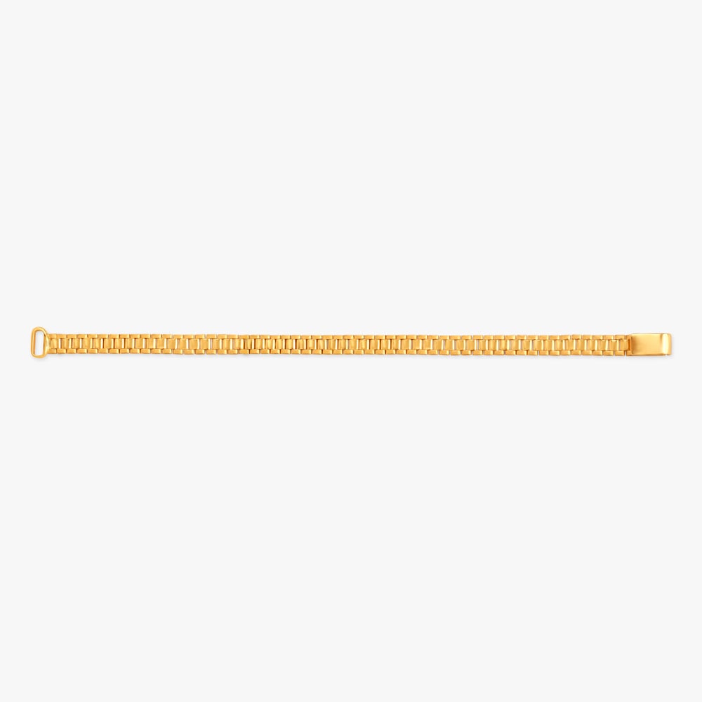 Alluring Gold Link Bracelet for Men,,hi-res image number null