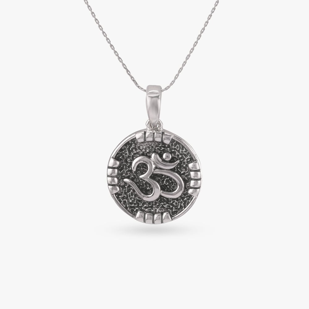 

Sacred Om Silver Pendant