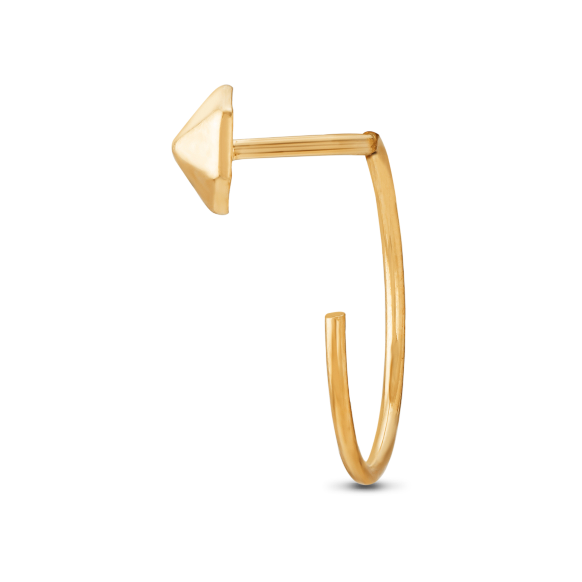 14KT Yellow Gold Nose Pin,,hi-res image number null