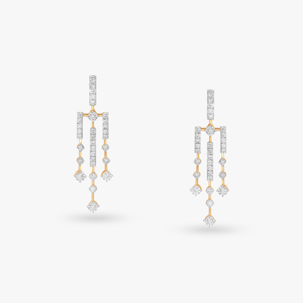 Fringed Delights Natural diamond Necklace Set,,hi-res image number null