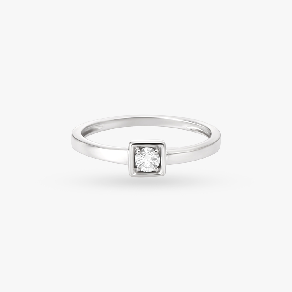 Geometric Allure Diamond Finger Ring,,hi-res image number null