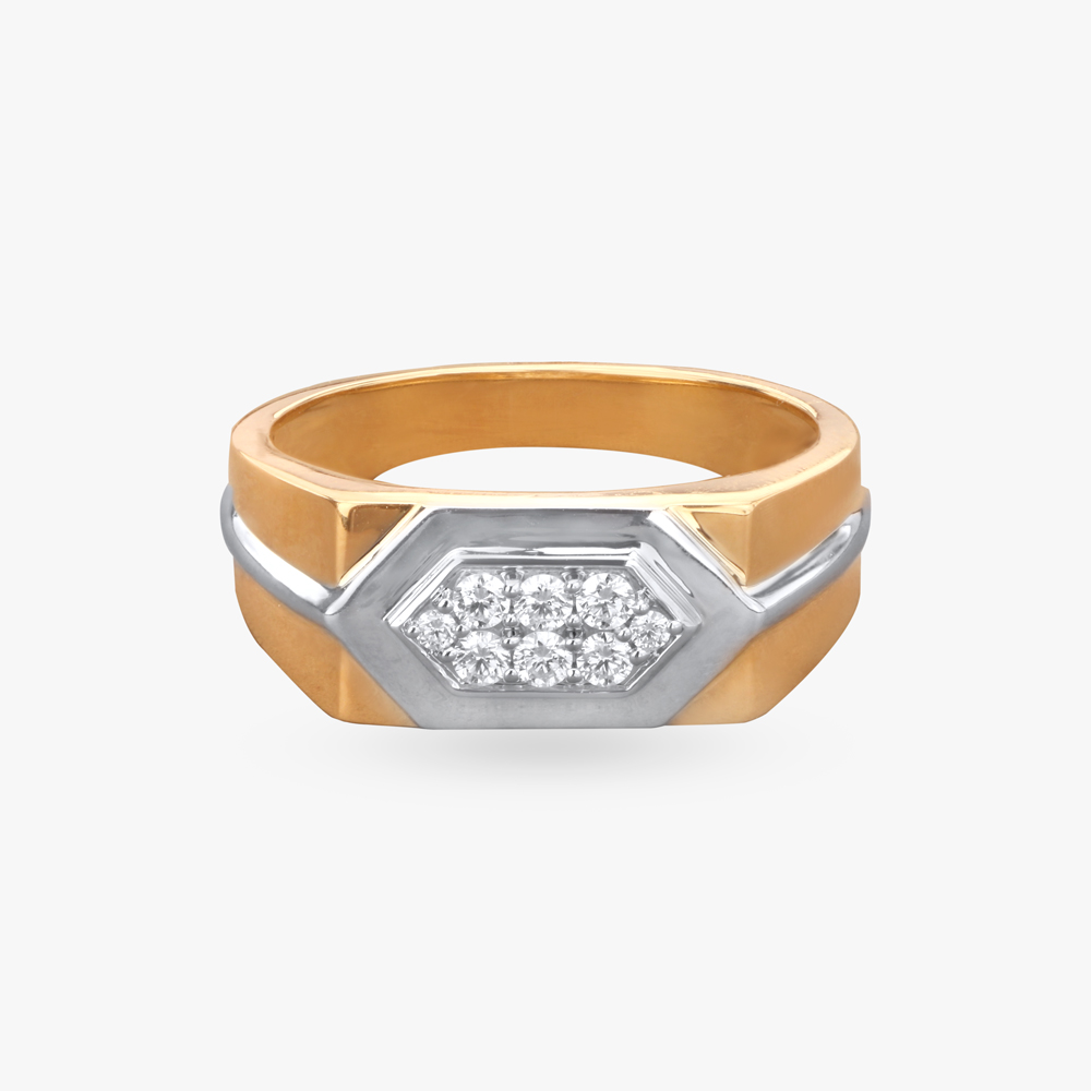 Bold Elegance Diamond Finger Ring for Men,,hi-res image number null