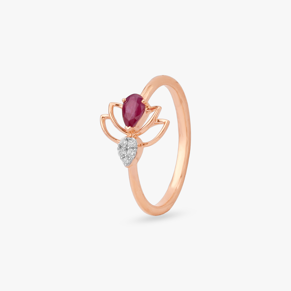 Scarlet Bloom Diamond Ring,,hi-res image number null