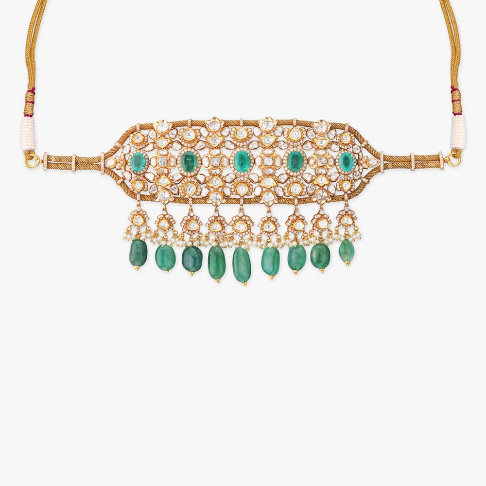 Emerald Heirloom Bridal Choker Set,,hi-res image number null