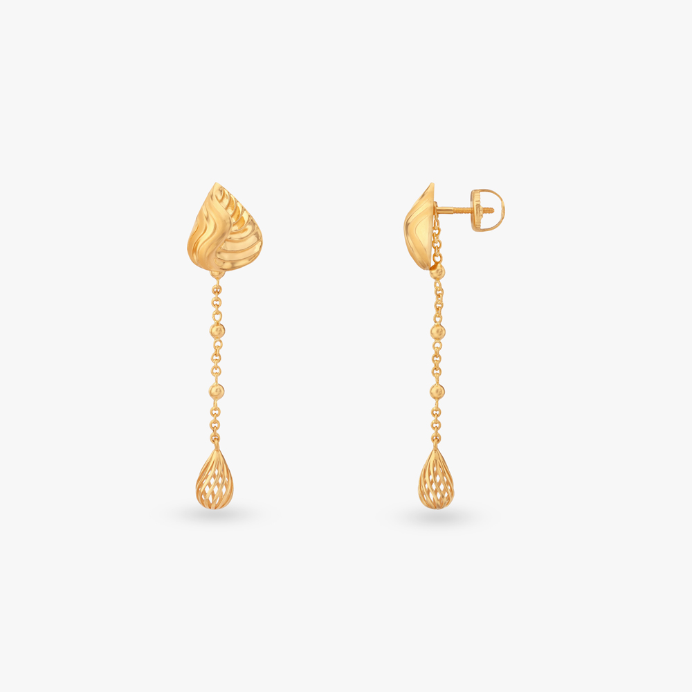 Radiant Transformation Gold Drop Earrings,,hi-res image number null