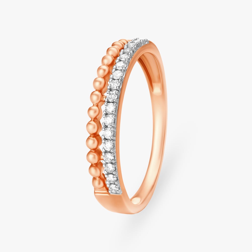 Dotted Elegance Diamond Ring
