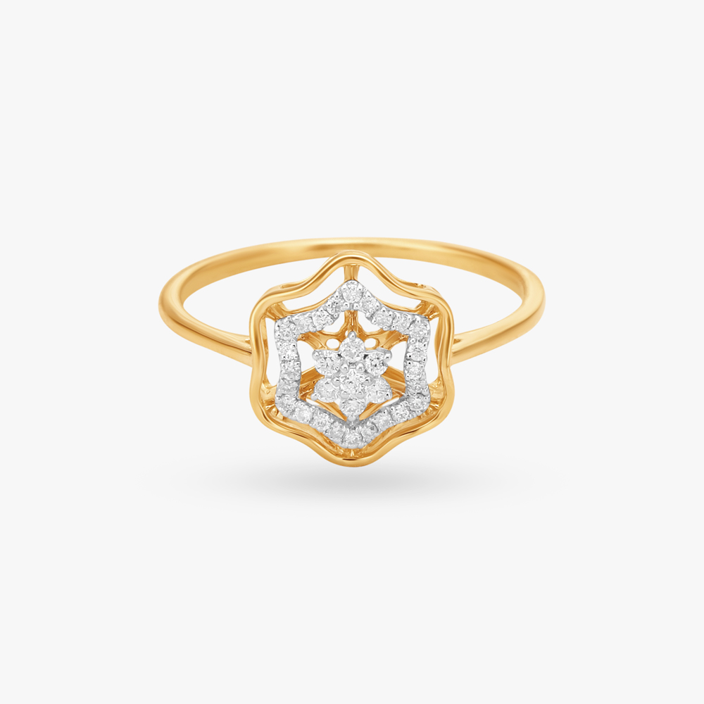 Aurora's Bloom Diamond Finger Ring,,hi-res image number null