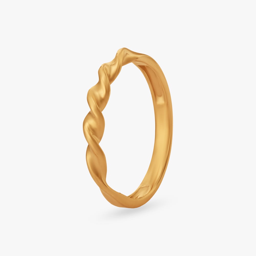 Twist Trace Gold Ring,,hi-res image number null