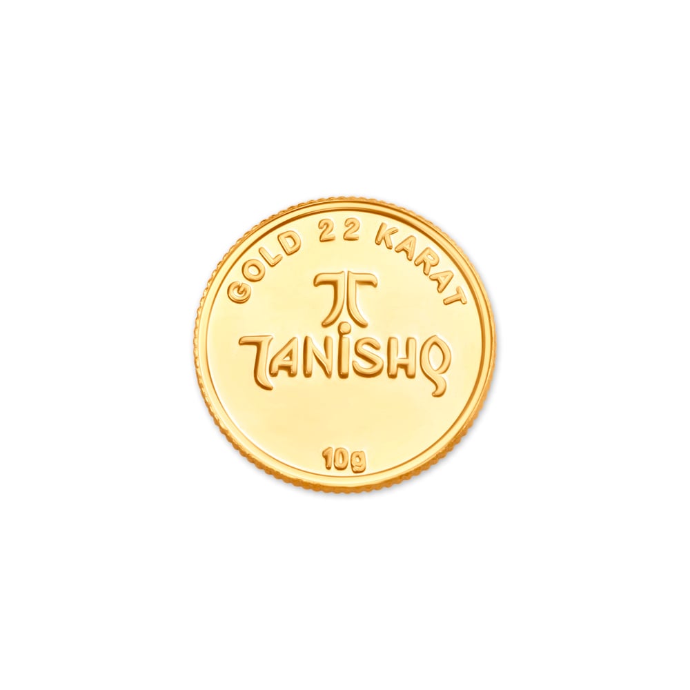 Om Motif 22 Karat 10 Gram Gold Coin,,hi-res image number null