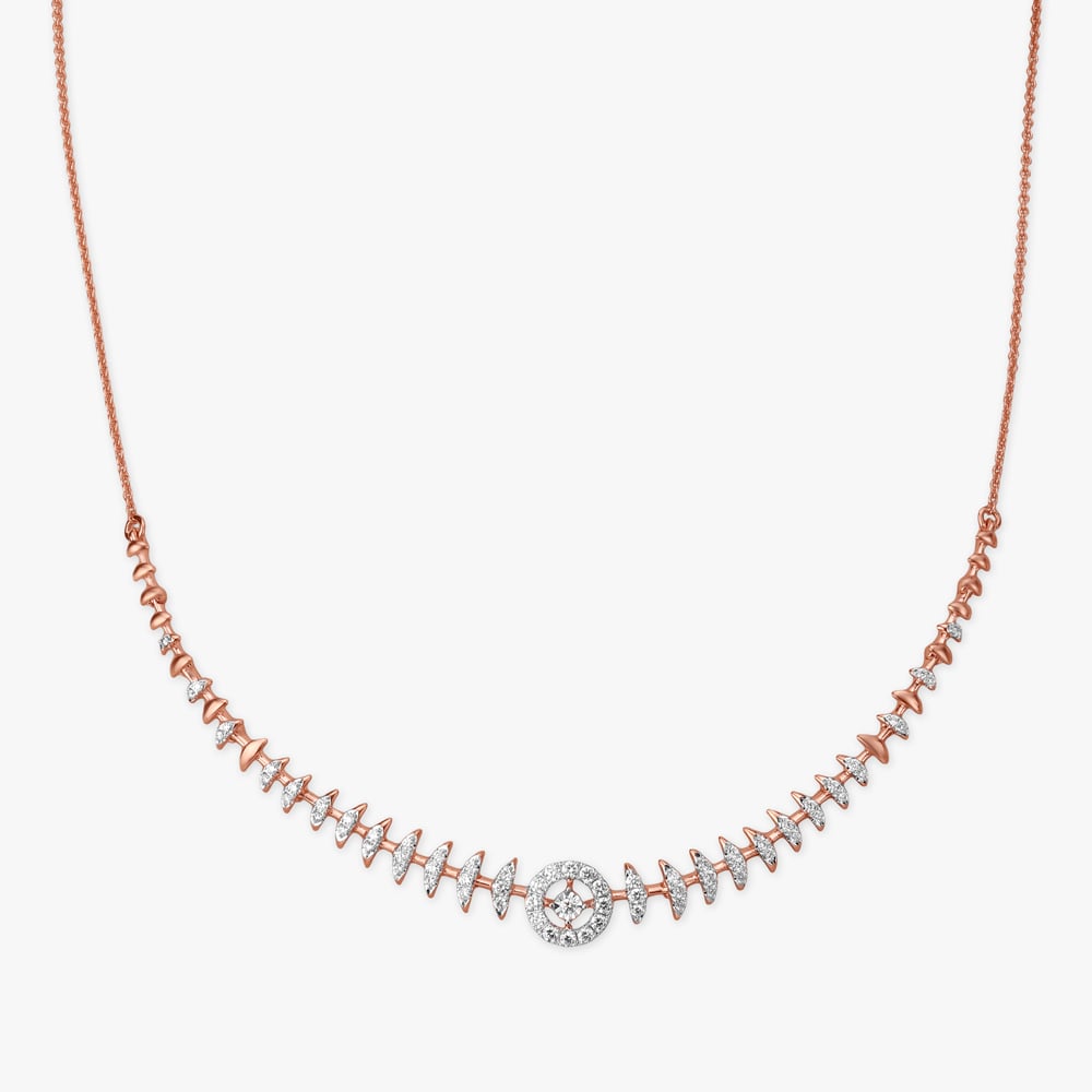 Starlit Halo Diamond Necklace Set,,hi-res image number null