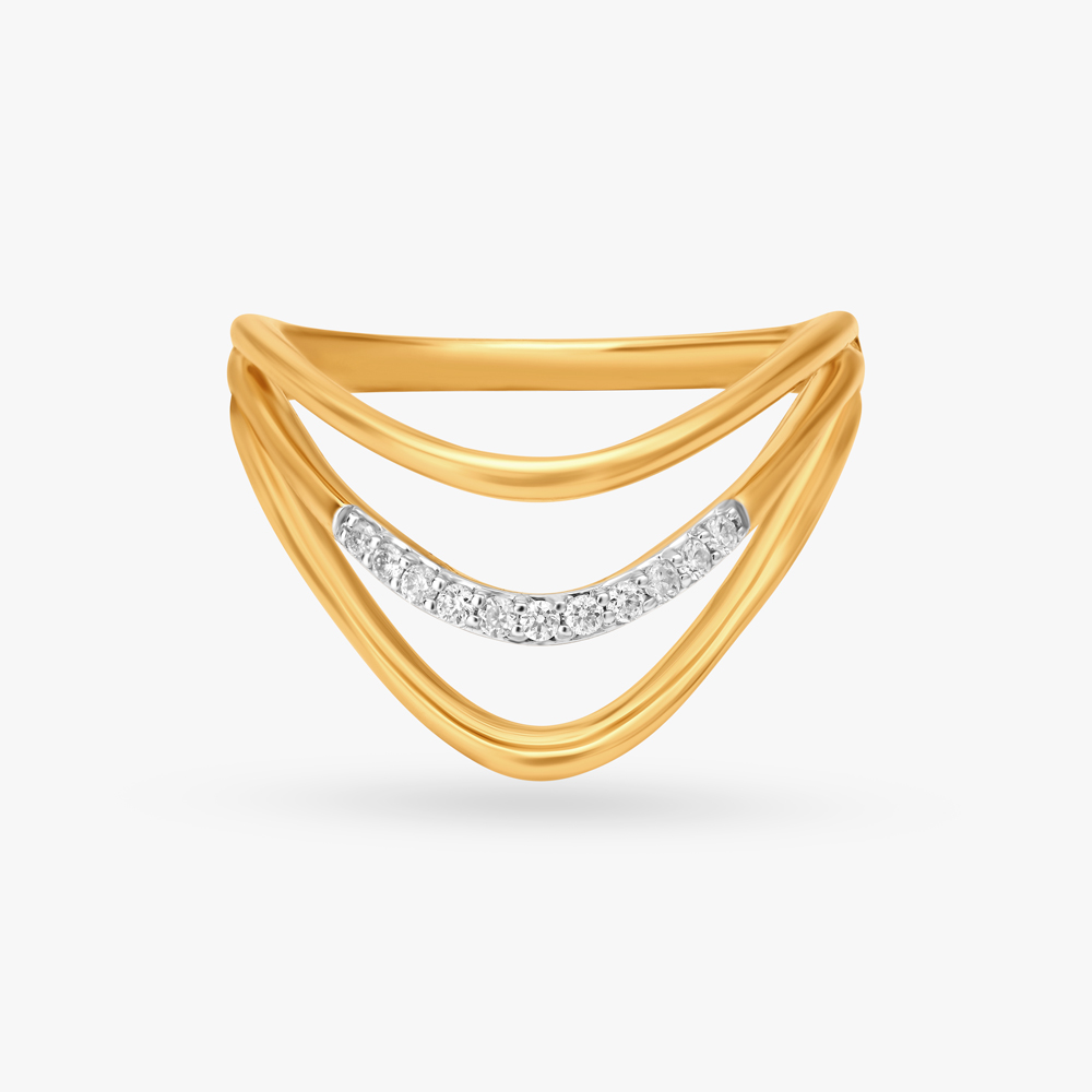 Stackable Arch Diamond Rings,,hi-res image number null