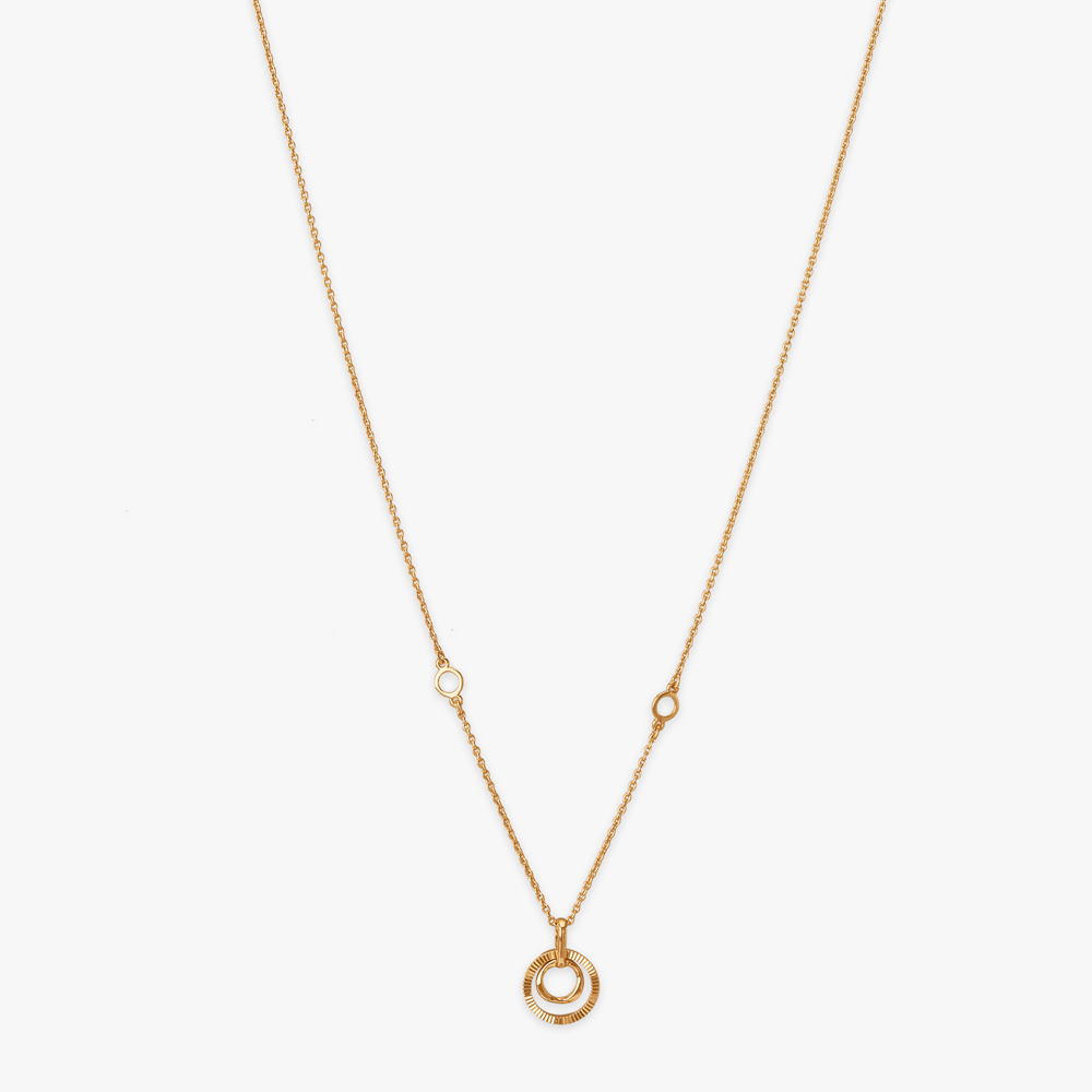 Sculpted Orbit Gold Necklace,,hi-res image number null
